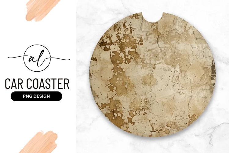 Distressed Plaster Texture In Circular Frame