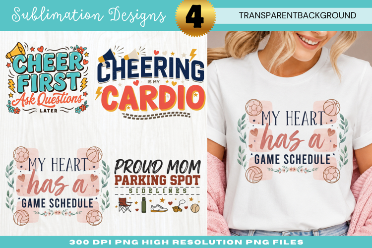Cheering Cardio Sports Mom PNG Design cheering cardio, sport