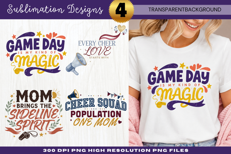 Game Day Magic Sports Mom Sublimation PNG game day magic