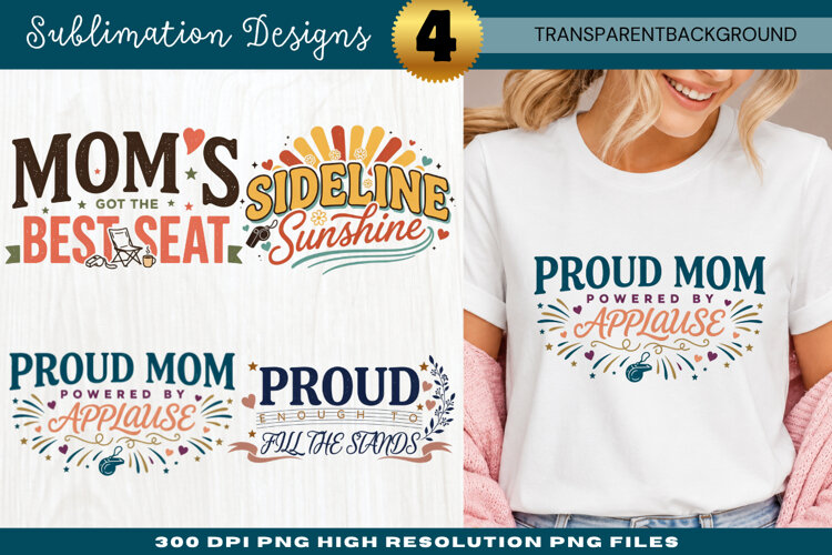 Moms Best Seat Sports Sublimation Design moms best seat example image 1