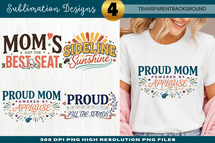Moms Best Seat Sports Sublimation Design moms best seat