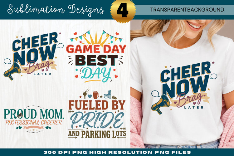 Cheer Now Celebrate Later Sublimation PNG cheer now, sports example image 1