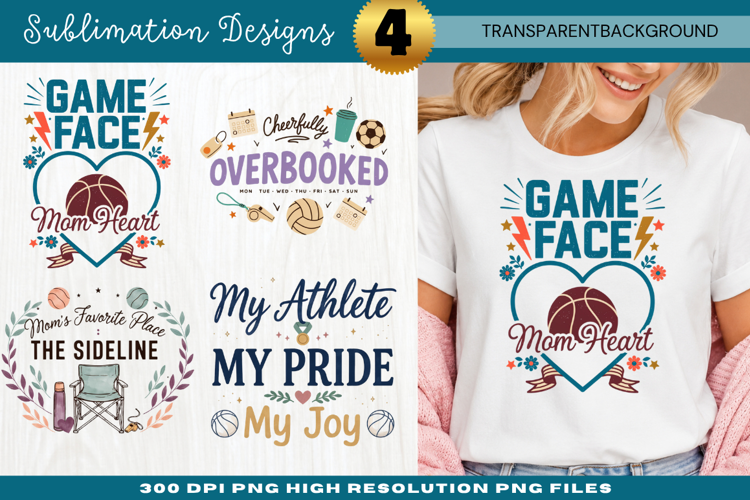 Game Face On Sports Mom Sublimation PNG game face on, sports