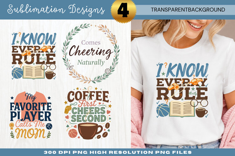 I Know Every Rule Sports Mom PNG Design i know every rule example image 1