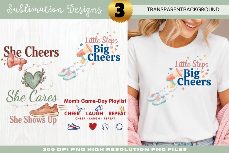 Little Steps Big Cheers Sublimation PNG little steps big che