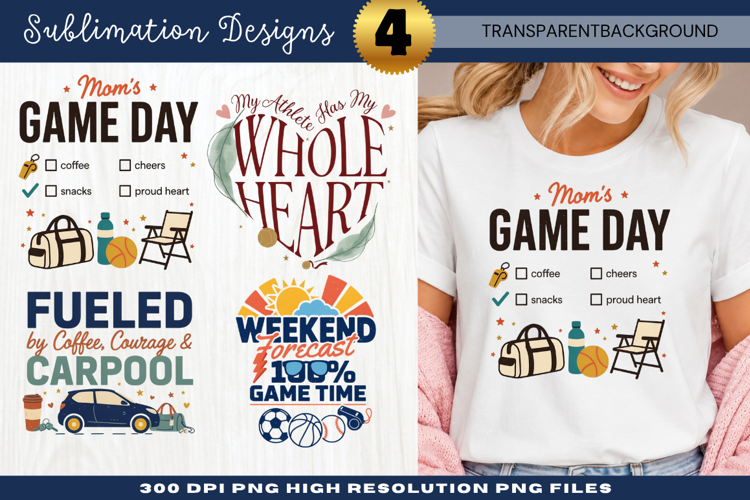 Moms Whole Heart Game Day Sublimation PNG moms whole heart