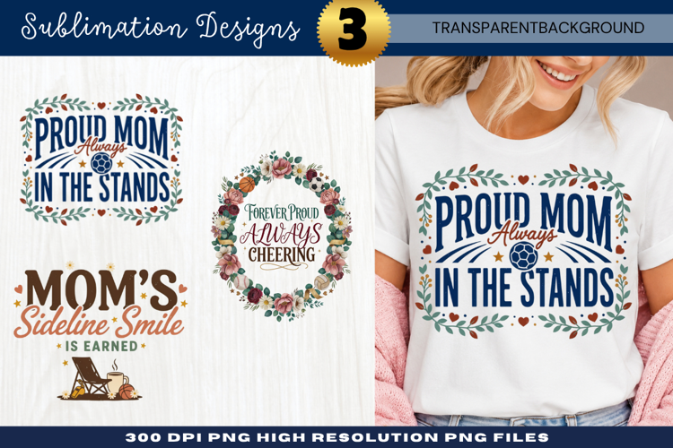 Proud Mom In The Stands Sublimation PNG proud mom in the sta