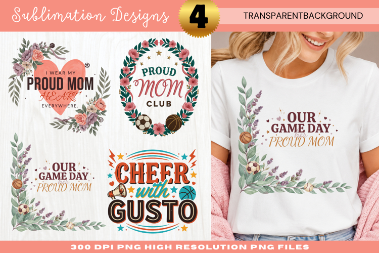 Our Game Day Raised Mom Sublimation PNG our game day raised