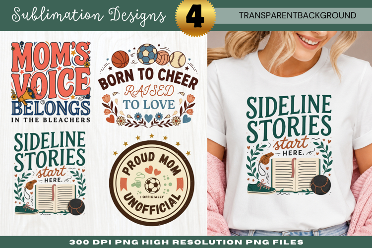 Sideline Stories Start Here PNG Design sideline stories star