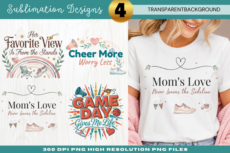Moms Love From The Sidelines Sublimation moms love from the