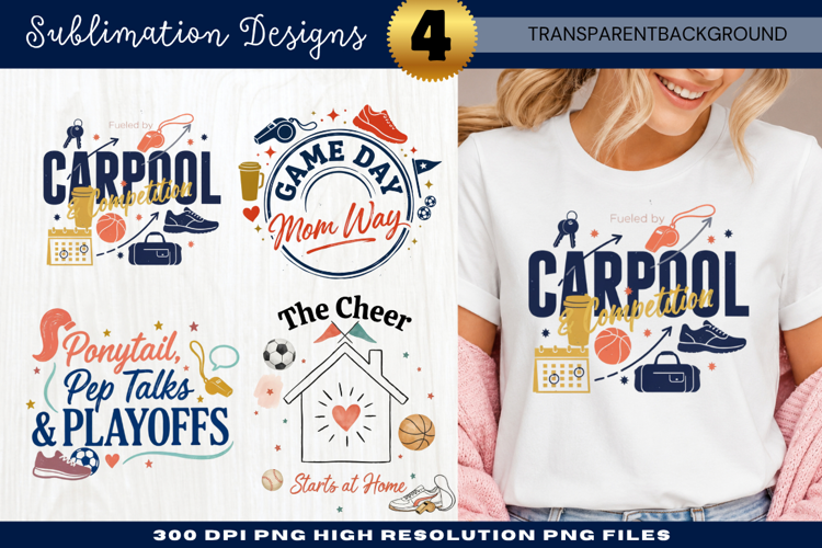 Carpool Sports Mom Sublimation PNG carpool mom png, sports