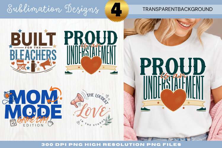 Built In Bleachers Sports Mom PNG Design built in bleachers example image 1