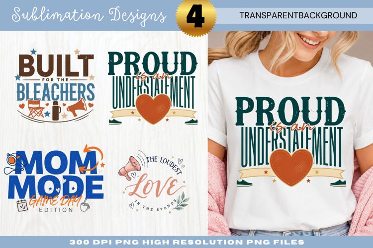 Built In Bleachers Sports Mom PNG Design built in bleachers