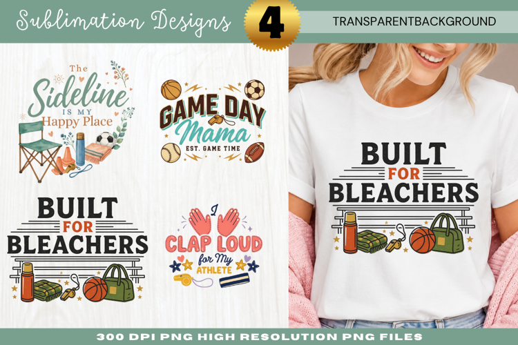 Sideline Happy Place Mom Sublimation PNG sideline happy plac