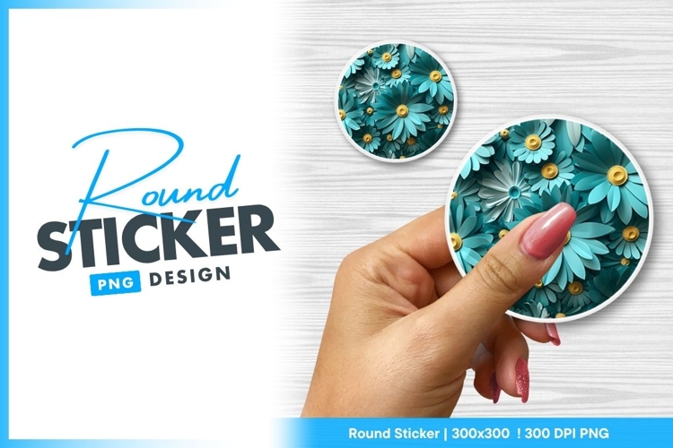 Flower Sticker Png Image 5