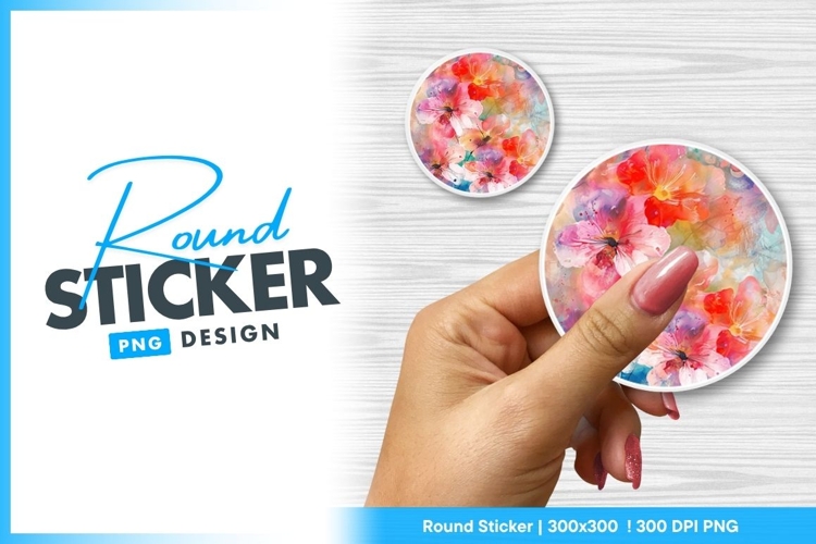 Flower Sticker Png Image 7