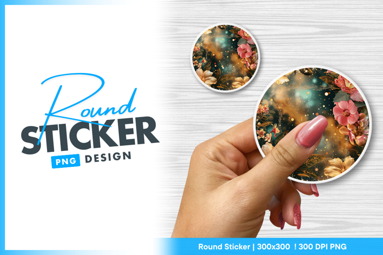 Flower Sticker Png Image 4
