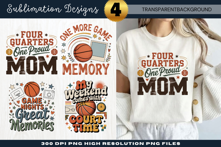 four quarters one proud mom, basketball mom png, sports mom