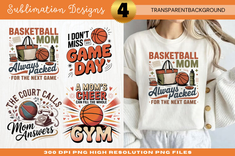basketball mom always ready for the next game, basketball example image 1