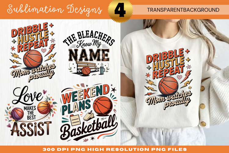 dribble pass shoot repeat, basketball mom png, sports mo