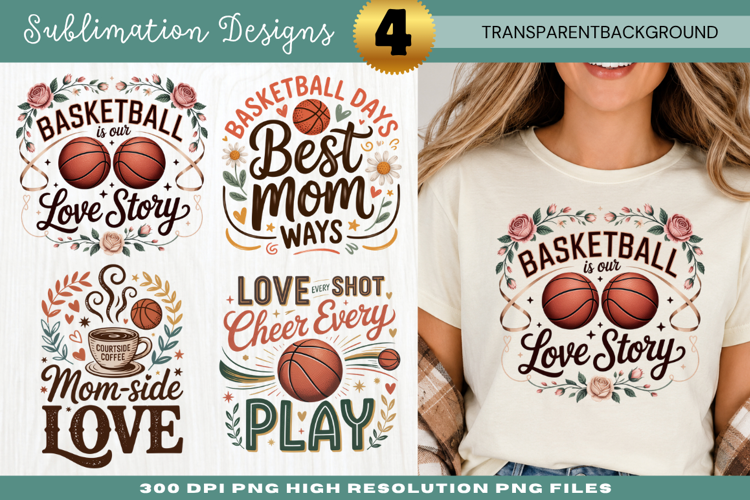 basketball love story, basketball mom png, sports mom png,