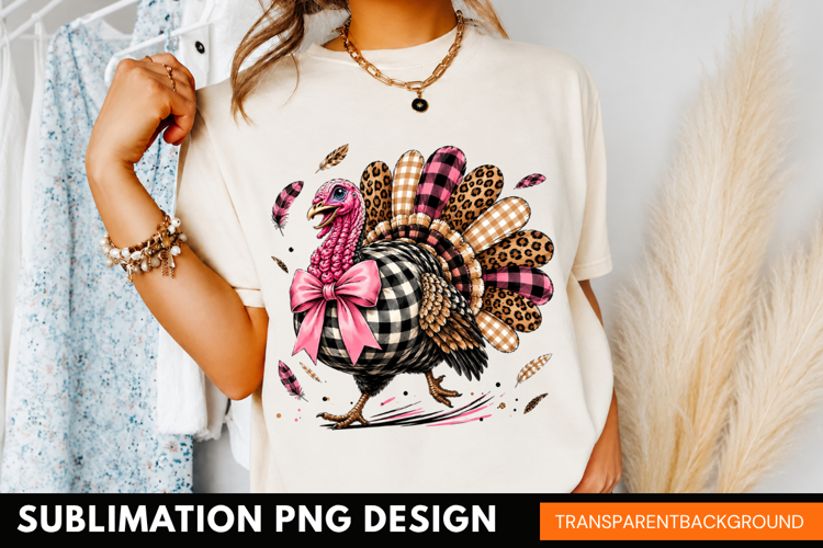 plaid turkey PNG, thanksgiving turkey shirt design, autumn