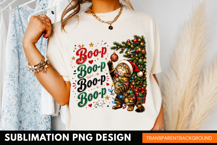 boo-p PNG, cute gingerbread man shirt design, christmas png