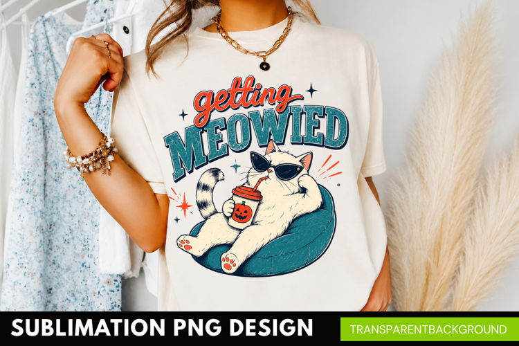 getting meowied, funny cat bride PNG, wedding cat shirt