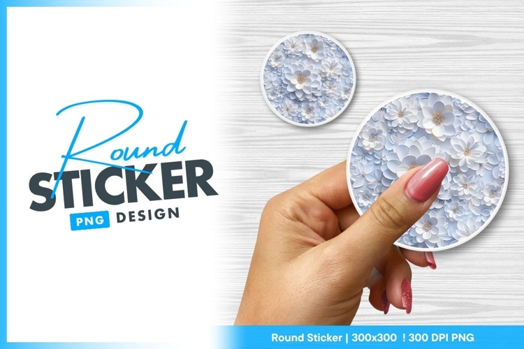 Flower Sticker Png Image 17