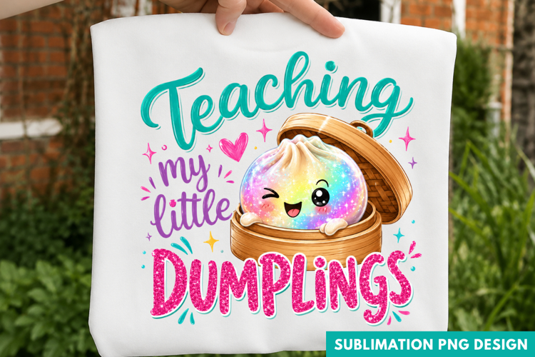 teaching my little dumplings, cute teacher PNG, bao dumpling