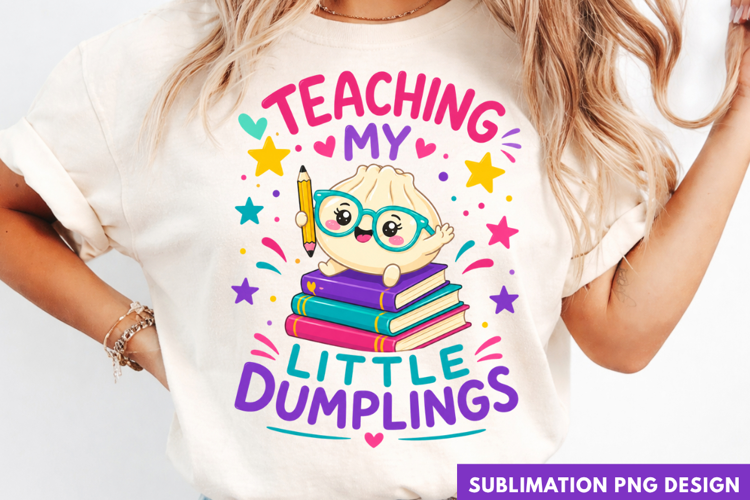 teaching my little dumplings, cute teacher PNG, bao dumpling