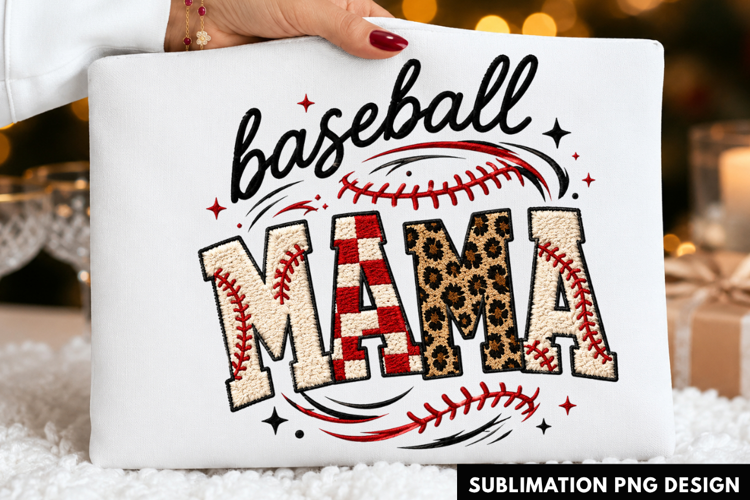 baseball mama PNG, baseball mom shirt design, leopard print