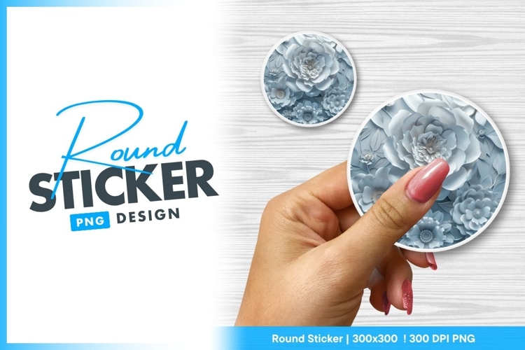 Flower Sticker Png Image 5