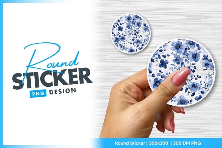 Blue Flowers Clipart Image 14