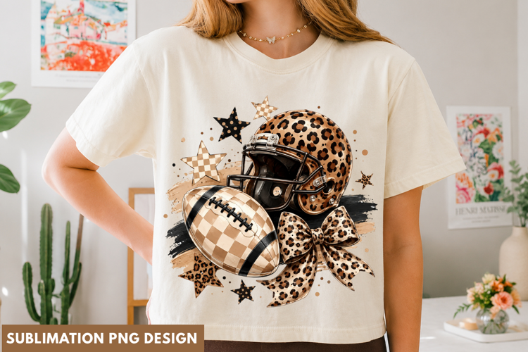 leopard football png, football bow png, football png, game