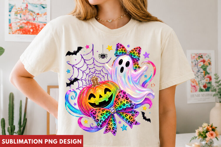colorful ghost png, spooky ghost png, halloween ghost png example image 1
