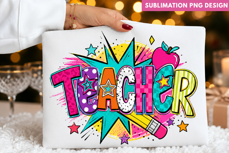 teacher png, colorful teacher png, teacher shirt design