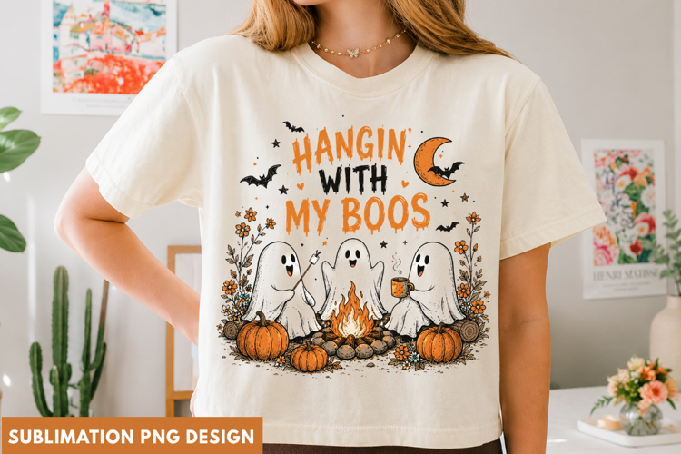 hangin with my boos, halloween ghost png, ghost crew png,