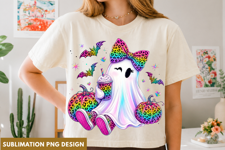 colorful ghost png, ghost bow png, halloween ghost png