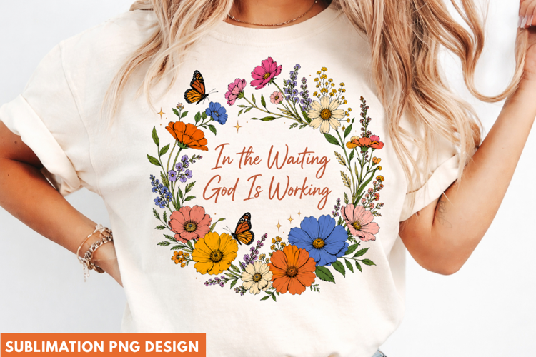 faith quote png, christian png, floral faith png, god is wor