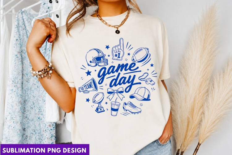 game day png, blue game day png, sports game day, game day