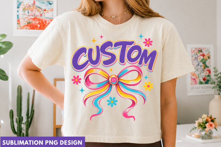 custom png, custom bow png, rainbow bow png, personalized pn