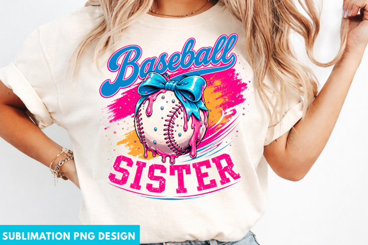 baseball sister png, baseball png, baseball sister design