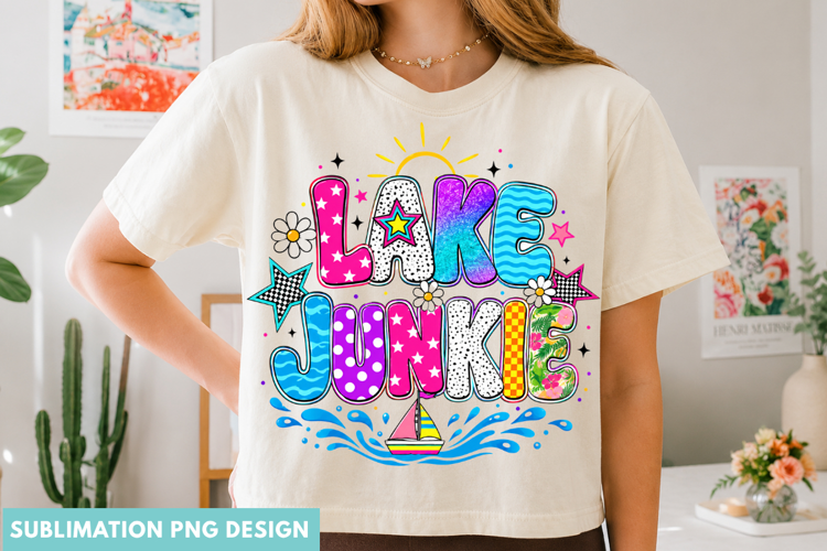 lake junkie png, lake life png, summer lake png, lake lover