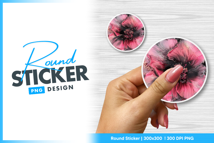 Flower Sticker Png Image 7