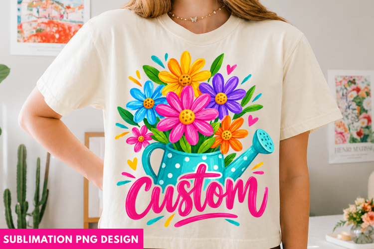 custom floral png, custom name png, personalized png, floral