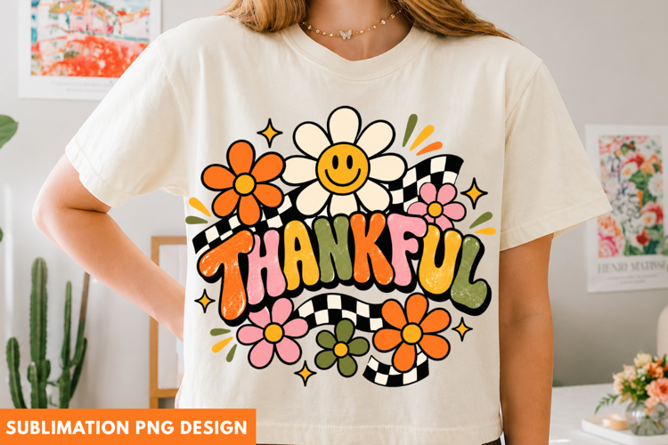 thankful png, thankful floral png, thanksgiving png