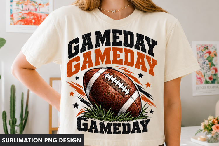 football gameday png, gameday sublimation design, football