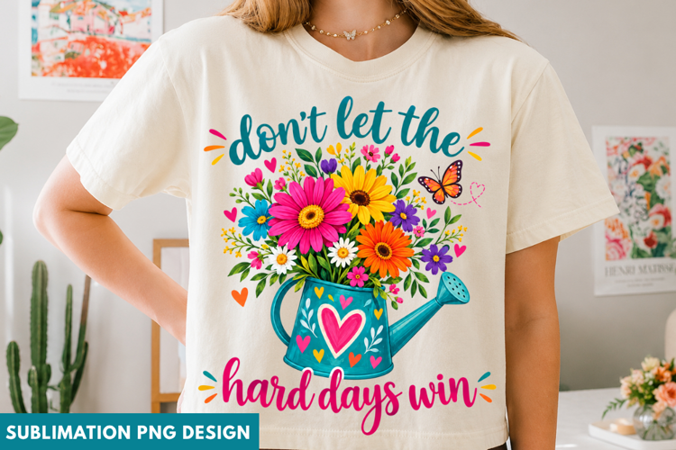 floral encouragement png, inspirational floral png, positive