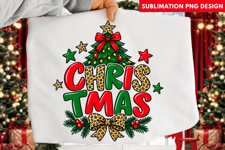 colorful christmas png, christmas sublimation design